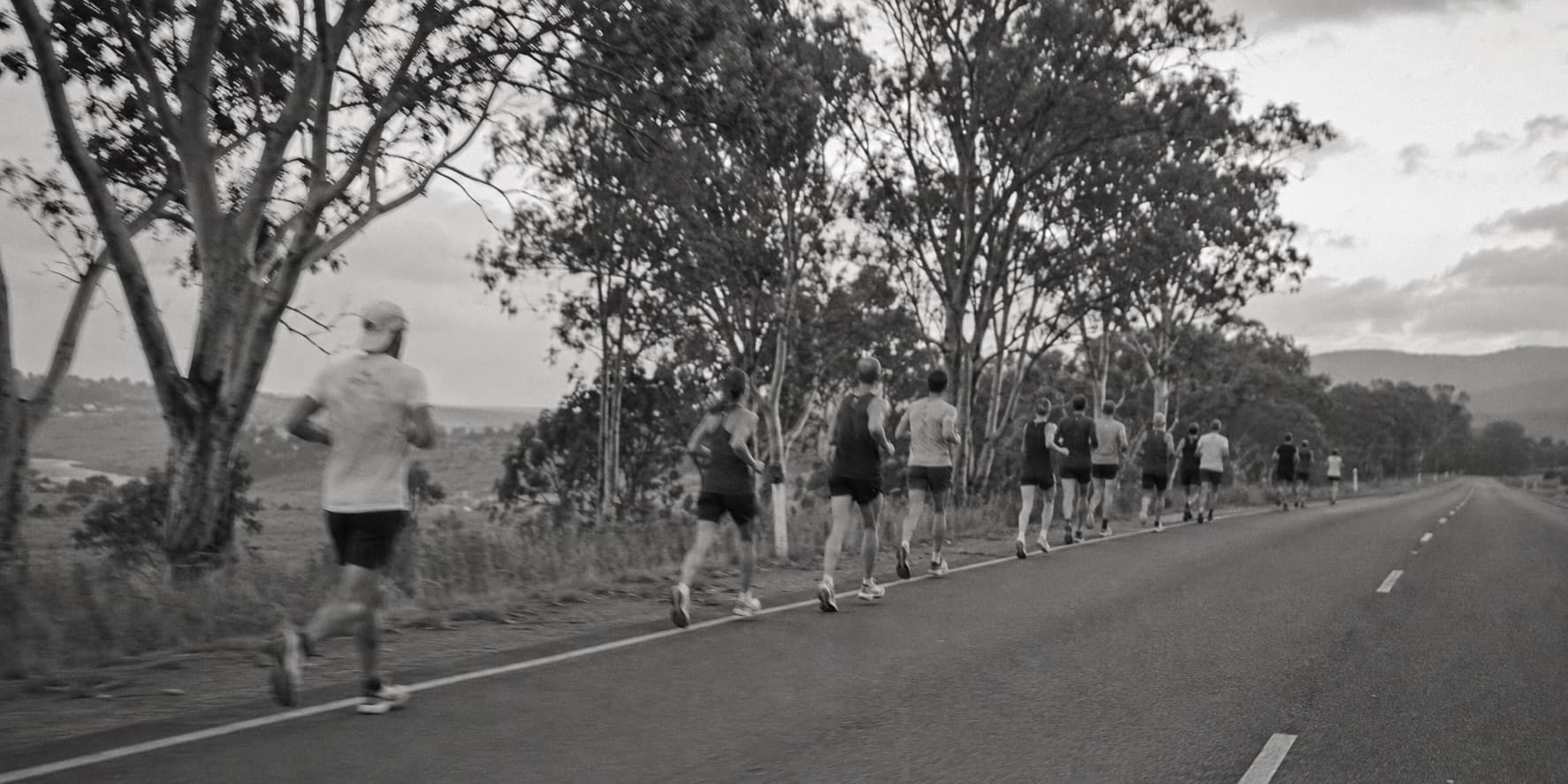 An open road on a long run